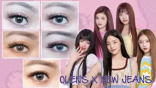 OLENS X NEW JEANS CONTACT LENSES! DOUBLE TINT, FRENCH SHINE, NILS COLLECTION! CLOSE UP+COMPARISONS