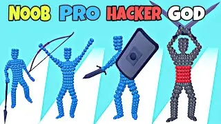 NOOB vs PRO vs HACKER vs GOD in Angle Fight 3D