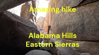 Hiking an Amazing canyon Alabama Hills, California #camping #outdoors #photography #photooftheday