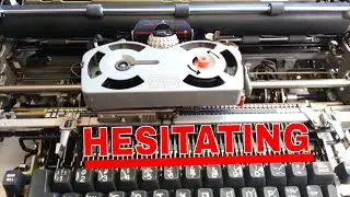 IBM Selectric Typewriter Hesitating, Trim Center HUB Shoulder Repair / Hack