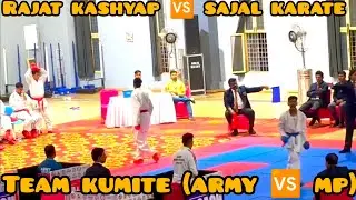 Rajat kashyap🆚 sajal karate(team kumite) / kio national karate championship #karat&ecirc; #kumite #abcd