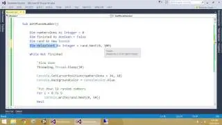 VB.NET 2013: Master Class - Number Hacker Program