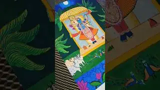 Divine grace in every color ✨#KrishnaBhakti#IndianArt#DivineVibes#SpiritualShorts #ytshorts