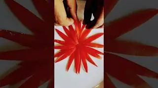 #how #to #make tomato design sunflower vegetables design cutting #short #viral ##❣️❣️