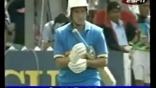 Sachin Tendulkar 1st  odimatch  36 run vs newzealand 1990