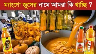গোপন রেসিপি ফাস ! কুমড়া দিয়ে জুস বানাচ্ছে 😱 || Mango Juice Making Factory