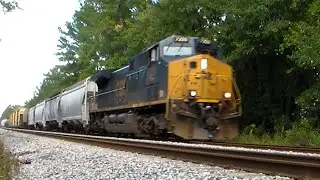 Train Meet: CSX M603 & M452 Pass Each Other at Bryceville