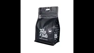 Qianyin Packaging Custom Printing Flat Bottom Coffee Bean Packaging Bag With One Way Valve