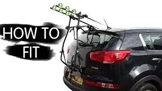 HOW TO FIT GREEN VALLEY BIKE CYCLE CARRIER RACK  * KIA SPORTAGE *