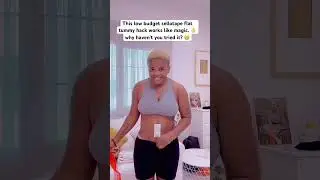 This low budget sellotape flat tummy hack works like magic, why haven&rsquo;t you tried it? 😁