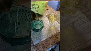 Turning thrifted glassware into candles! | DIY candlemaking 🕯️