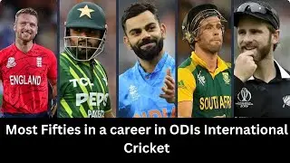 Most Fifties in a career in ODIs International Cricket