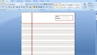 How to make  English Notebook paper?| Ms word tutorial in Urdu