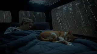 Ночной Ливень В Машине ⛈️ Успокаивающий Гром Для Полного Расслабления