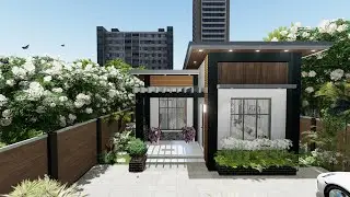 Simple House/Small House/ Tiny Modern House. 500 sqft. (46 sqm.)5.3mx8.6m