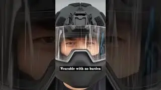 A ballistic helmet with full-enclosure shock-absorbing inner lining