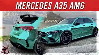 MERCEDES A35 AMG IN CHROME TURQUOISE