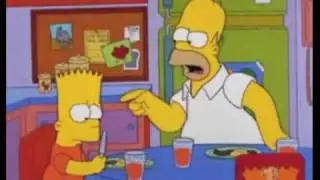 Simpson - Homer e Bart a colazione