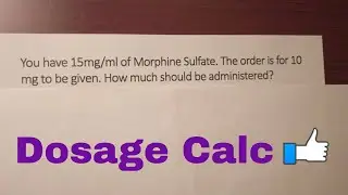 Dosage Calculations 1 | Nursing Math | PTCB Prep
