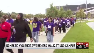 Domestic violence awareness walk at UNO campus