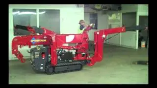 SPYDERCRANE URW 295 Mini Crawler Crane Setup