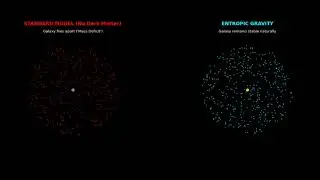 Simulation: Newtonian Collapse vs. Entropic Stability (No Dark Matter Test)