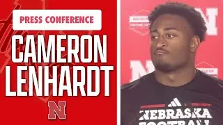 Nebraska Football DL Cameron Lenhardt meets with the media on Monday to kick off Husker's fall camp