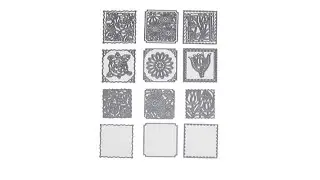 Crafter's Companion CreateACard Floral Patchwork Die Set...