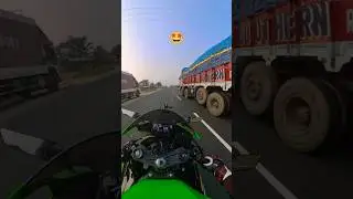 Kawasaki Ninja ZX6R Full System Exhaust on Open Road 🔊#viral #tranding #shortsfeed #ytshorts #views