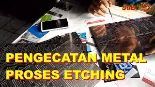 Painting metal etching process