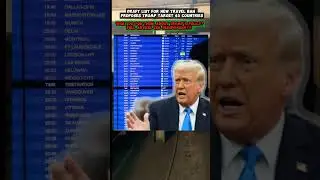 Draft List for New Travel Ban Proposes Trump Target 43 Countries #newsupdate #trumpnews #shorts