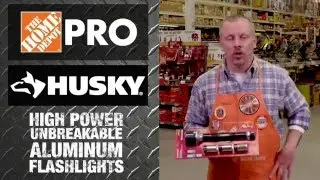 Husky Lumen Unbreakable Aluminum Flashlights - The Home Depot
