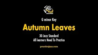 Autumn Leaves (Gm) Jazz Guitar Backing Track  | Solo & Improv Practice