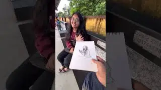 Drawing Prank with Stanger Girl 😍 Wait For Reaction 😃