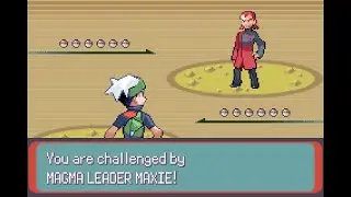 Pokemon Little Emerald &bull; Magma Leader Maxie - Magma Hideout [Hard]