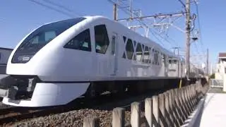 【「2024年ﾌﾞﾙｰﾘﾎﾞﾝ賞」受賞記念ﾛｺﾞ】東武 N104F 特急スペーシアＸ2号/浅草行 姫宮～北春日部通過 2024/11/17