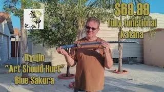 Sword Review - Ryujin Art Should Hurt Blue Sakura katana - $70 fully functional sword