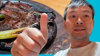 Eating Steak in Juarez Mexico