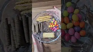 ASMR platter snack🍫🫓🍡 #asmr #restocking #asmrchannel #candy #fillingtheplatter #chocolate #candying