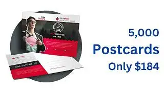 5000 Postcards Printing for only $184 at 55printing.com