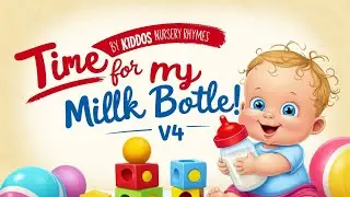 Time for My Milk Bottle! V4 | Kids' Song with Lyrics | Kiddos Nursery Rhymes