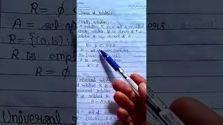 empty relation #class12math #class12mathchapter1 #maths #relationandfunctions