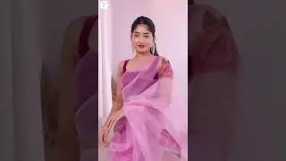 Meesho Organza saree haul at 435 rs Organza saree haul Partywear saree haul #meeshohaul #shorts