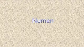 Vocabulary Word of the Day - Numen