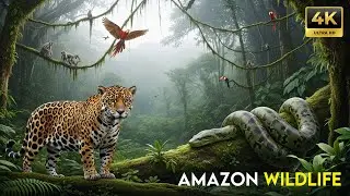 Amazon Rainforest 4K | Birds, Monkeys & Wildlife | Relaxing Nature Sounds