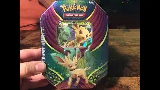 Pokemon Leafeon GX Tin Opening!