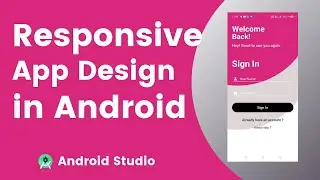 Login App Design in Android | Responsive Design in Constraint Layout | Responsive Login App Design