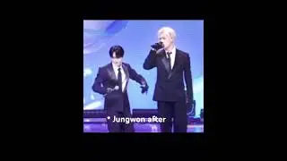 Jungwon likes to stay close to his favorites 🙂&zwj;↕️#wonki