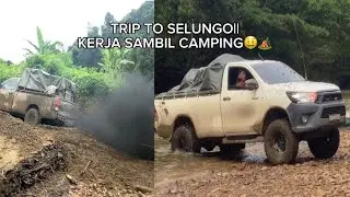 Kerja sambil healing,tapi tak menjadi🤣#hiluxrevo #offroad #tripsantai #offroading #driver #camping 