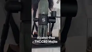 Alcohol Free THC:CBD #infused Mojitos Smoked with Rosemary #bartender #nonalcoholicbar #mocktails